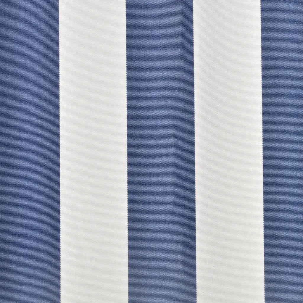 Tenda Parasole in Tela Blu e Bianco 3x2,5m (Telaio non Incluso)