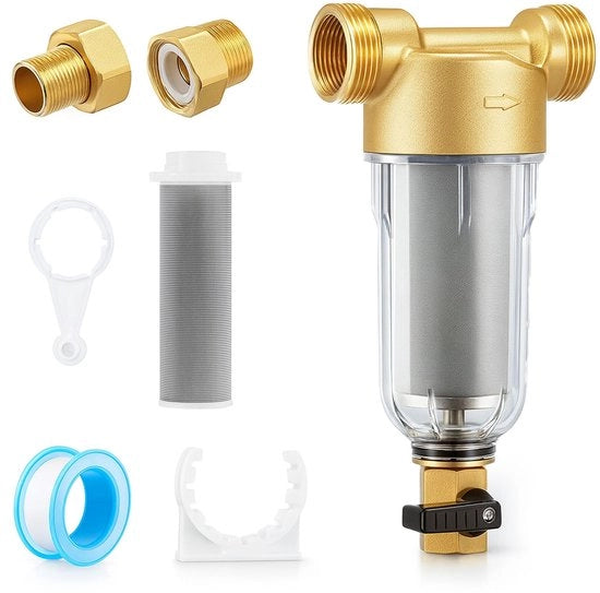 Filtro per acqua potabile - Adattatore per filtro acqua - Adattatore 1" - G3/4" MNPT - Filtrazione acqua potabile - Seringa per acqua di rete