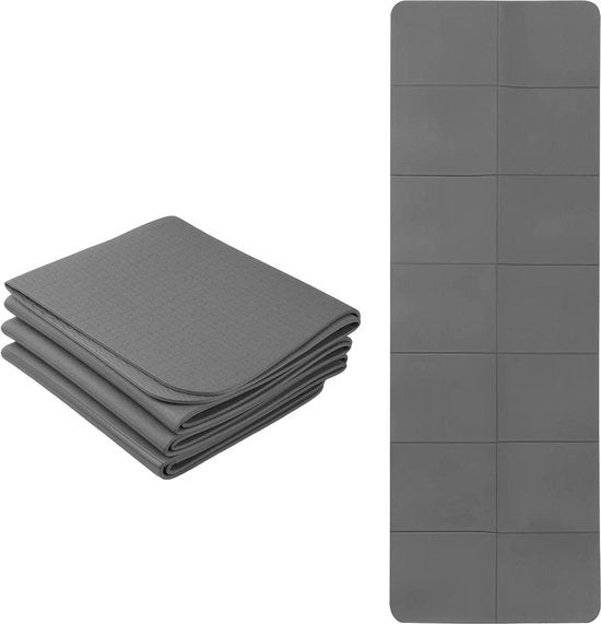 Mat di yoga antiscivolo pieghevole con borsa - mat di yoga TPE 183 x 61 cm