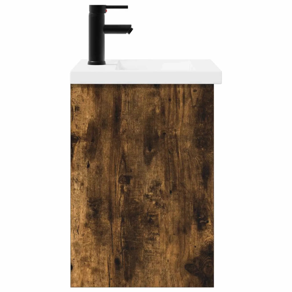 Mobile bagno con rubinetto Rovere Fumo 42 x 40 x 74,5 cm 889533