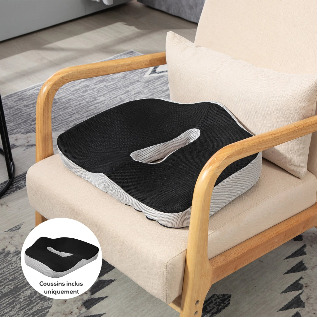 Cuscino sedia da ufficio ¨C zephmum ¨C memory foam, grigio