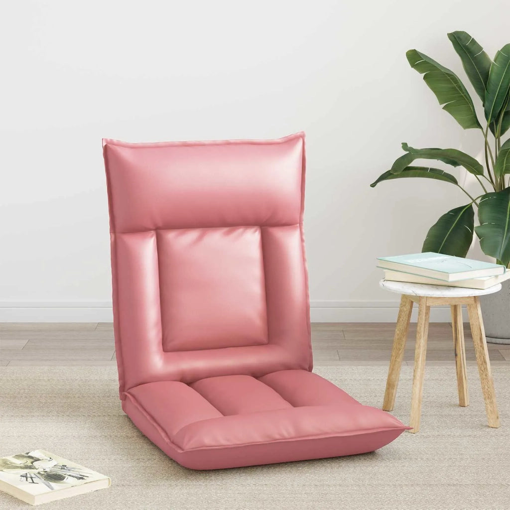Sedia da Pavimento Rosa 55 x 61 x 70 cm Pelle Sintetica 42028189