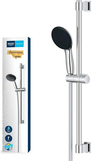 Kit di doccia a mano con tubo di doccia - 600mm - diametro 1.750mm - economia d'acqua - 1 tipo di filo - duraturo - finitura cromata