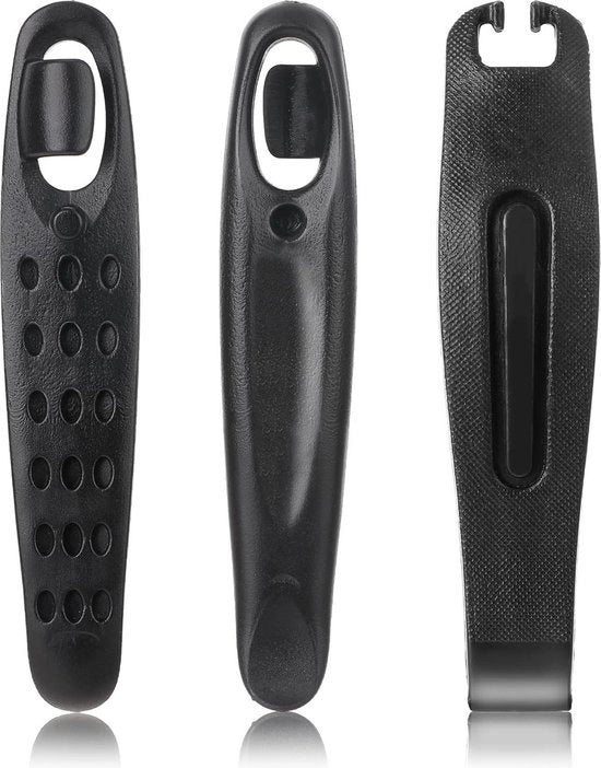 Kit di illuminazione per pneumatici - nero plastico - attrezzo per la riparazione dei pneumatici - portatile - manubrio per il cambio pneumatico - riparazione pneumatici bicicletta