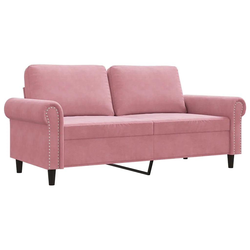 Divano a 2 Posti Rosa 140 cm in Vellutocod mxl 110721