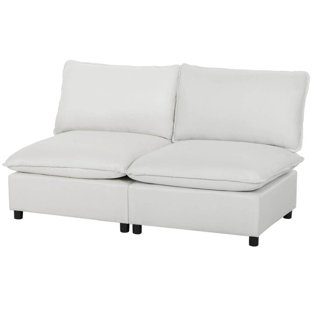 Divano 2 posti in similpelle grigio ¨C Minimal ¨C 146x90x80