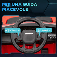 Macchina Elettrica per Bambini con Licenza Land Rover Discovery Sport 106x65,5x51 cm Rosso