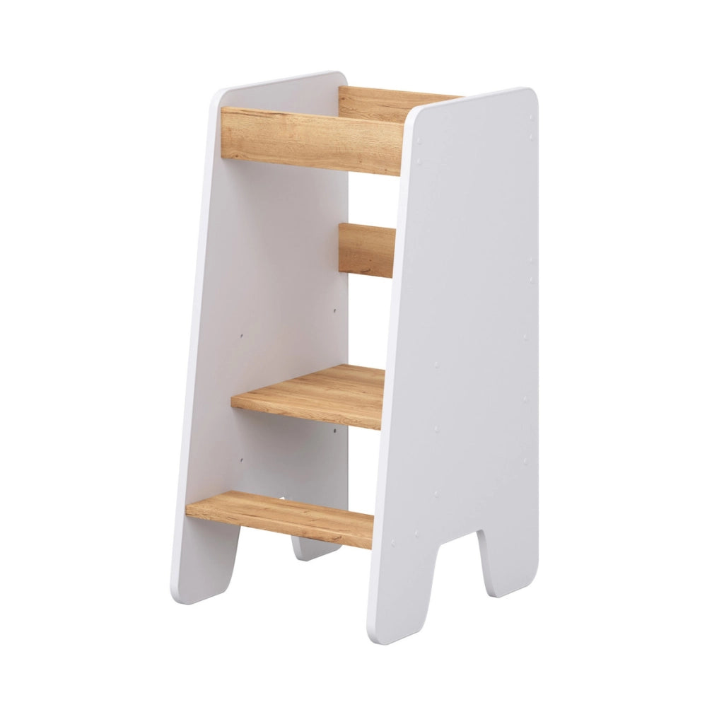 Torre Montessoriana Kitchen Helper Bianco e Quercia