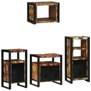 Set di mobili per il bagno 4 pcs Legno Recuperato Massello