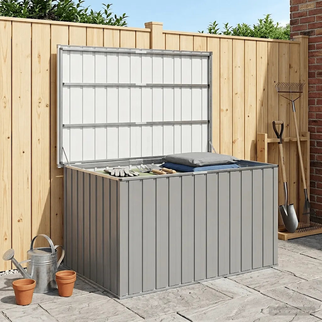 Baule da Giardino Grigio 149x99x93 cm CFW6368550
