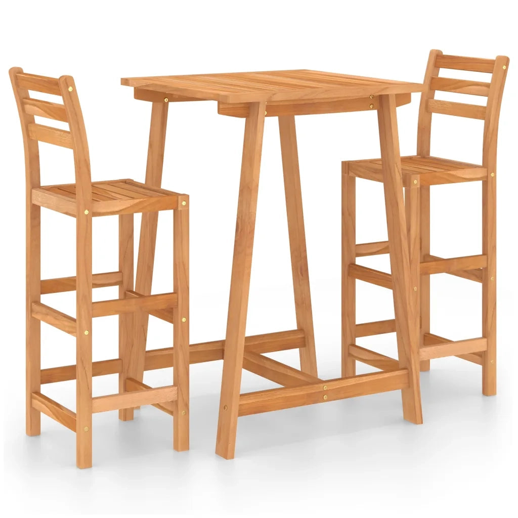 Set da Bar da Giardino 3 pz in Legno Massello di Acacia 3057848