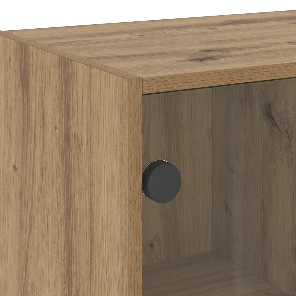 Credenza con Ante Rovere Artigianale 68x37x142 cm Multistrato 3318723