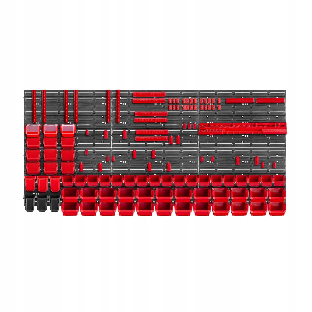 KADAX Pannello portautensili da parete per officina, 174x78 cm, 81 scomparti, 60 supporti, garage