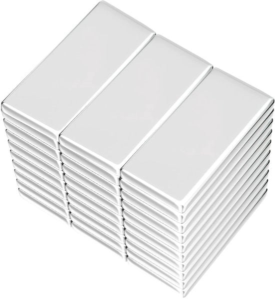 Magneetti Neodymium, magneetti autoadesivi 20 x 10 x 1 mm, piastre magnetiche autoadesive, magneti terrestri rari per lavagne bianche, frigoriferi, foto, strisce magnetiche, tabelloni magnetiche, attrezzi per hobby (30 pezzi)