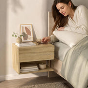 Wall-mounted Bedside Table Sonoma Oak