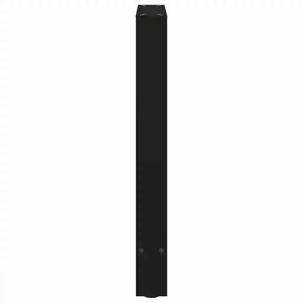 Gambe per tavolo da pranzo nere 2 pz 60x(72-73) cm in acciaio 4013304