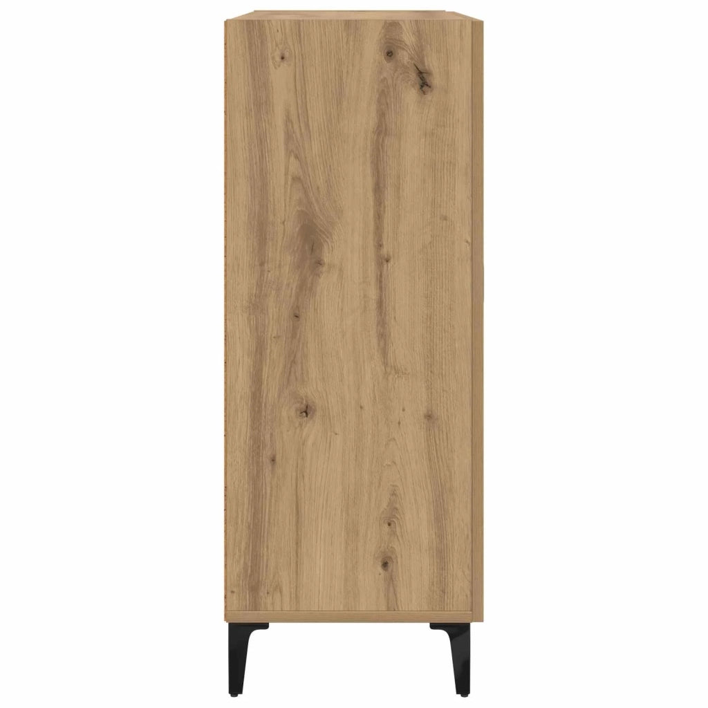 Credenza | Madia | Buffet da pranzo | Armadio da pranzo Rovere artigianale 69,5 x 34 x 90 cm Legno multistrato