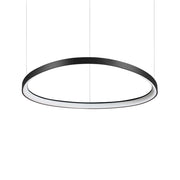Sospensione Moderna Gemini Metallo Nero Led 60W 3000K Luce Calda