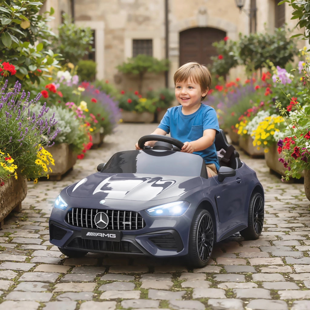 Auto elettrica per bambini Mercedes ¨C zephmum ¨C Grigio 12V