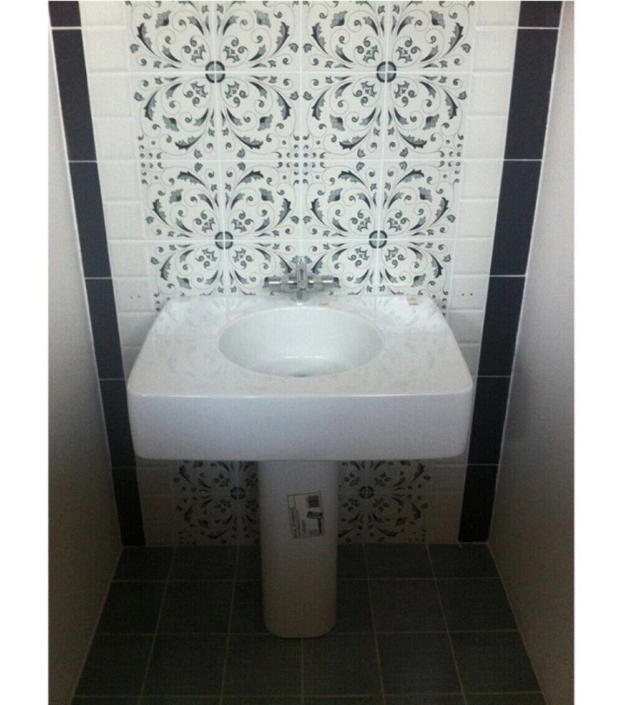 Lavabo Sospeso Quadrato In Ceramica Moderno Newson 72 Cm Bianco - Ideal Standard
