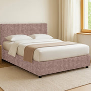 Ripon, Letto Singolo Sfoderabile Made in Italy, Rosa Antico