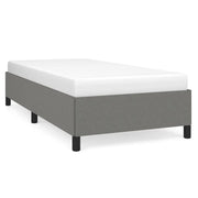 Letto singolo | Letto per adulti | Giroletto senza Materasso Grigio Scuro 80x200 cm Tessuto
