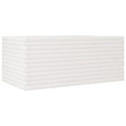 Fioriera rialzata per piante fiori terrazza giardino 110 x 60 x 45,5 cm legno di pino massiccio bianco 02_0037370