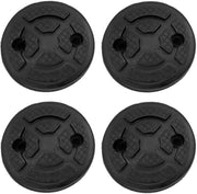 Pompa di gomma - 4 pezzi - Dampening vibrazioni - Lavorazione meccanica - Riparazione autoveicoli - Nero - Diametro 120 mm, Diccia 30 mm - Piattaforma di sollevamento