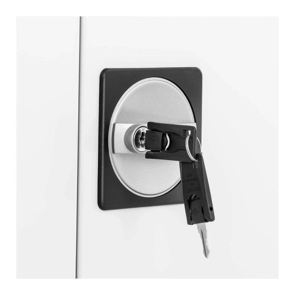 Mobiletto per ufficio in metallo acciaio 102 cm grigio 14_0000461