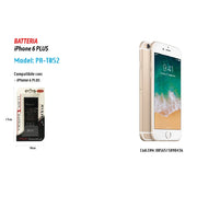 Trade Shop - Batteria Per Iphone 6 Plus 2750mah Batteria Di Ricambio Smartphone Maxtech Pa-t052 -