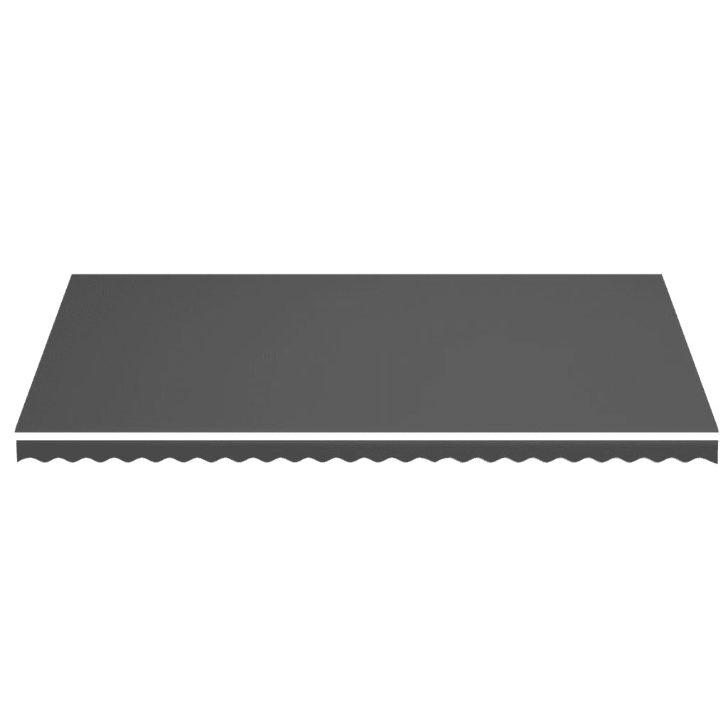Tessuto di Ricambio per Tenda da Sole Antracite 600x350 cm Poliestere 311954