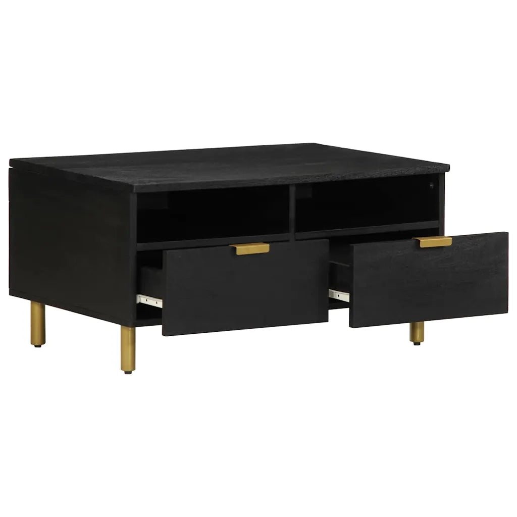 Tavolino da salotto | Tavolino da caff¨¨ | Tavolino da Soggiorno Nero 80x54x40 cm in Legno Multistrato