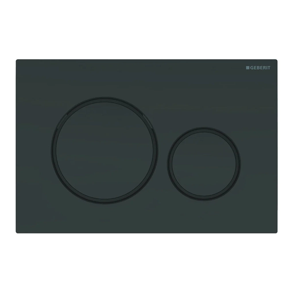 PLACCA DI COMANDO SIGMA20 DOPPIO TASTO  NERA OPACO GEBERIT