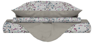 Copripiumino Matrimoniale Double Face con Federe Stampato Flor