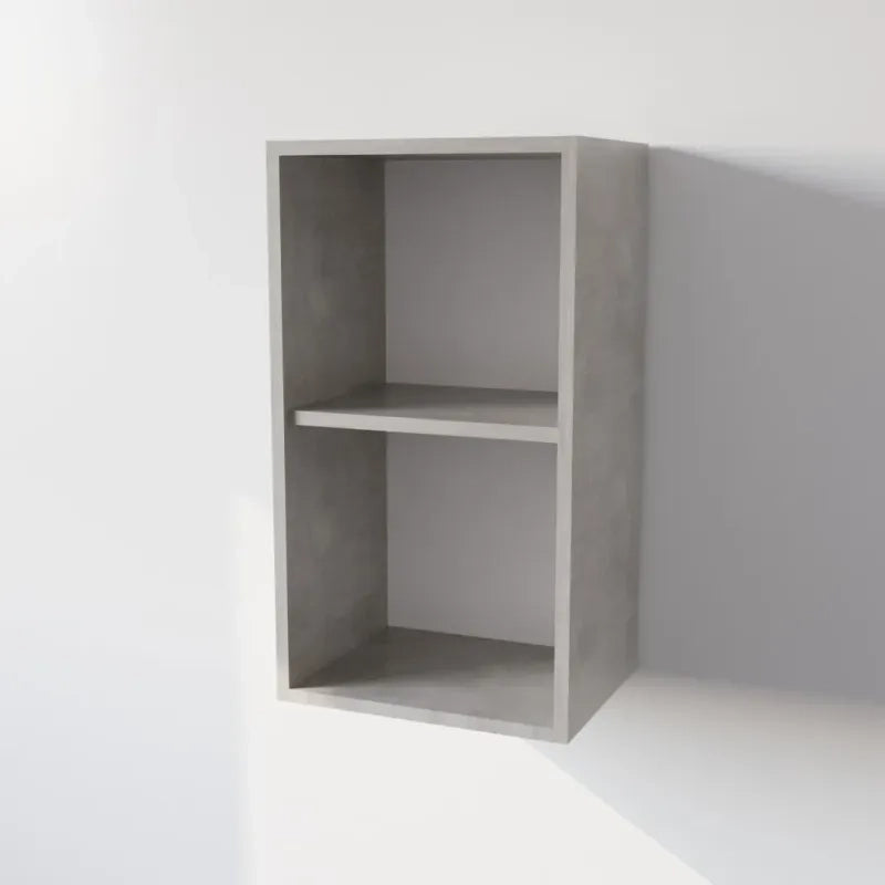 Pensile Cucina  in Legno Nobilitato Cemento Mobile Alto con 1 Anta, Pensile Componibile Moderno Made in Italy (H72XL60XP33cm)