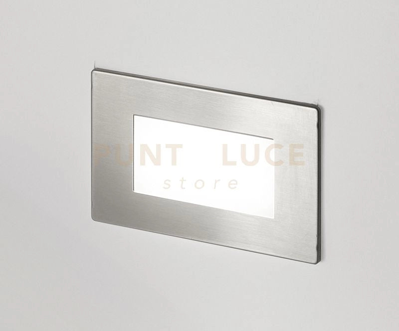 GES811- SEGNAPASSI SOLO CON SENSORE PER SCATOLA 503 A LED 3000K 200LM 2W BIANCO-NICKEL