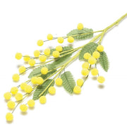 Trade Shop - Ramo Mimosa Artificiale 6 Pezzi Giallo Finte Fiori Festa Donna Decorazioni -