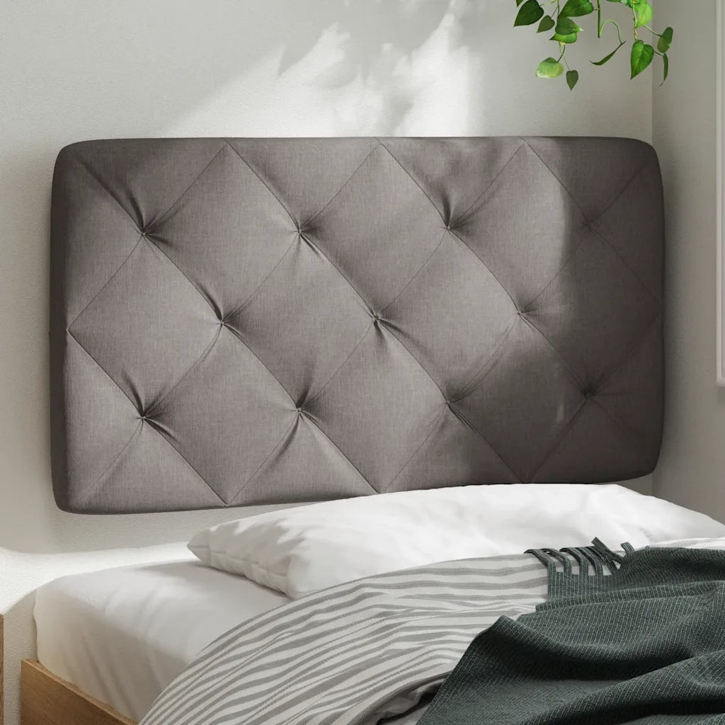 vidaXL Cuscino Testiera Tortora 80 cm in Tessuto