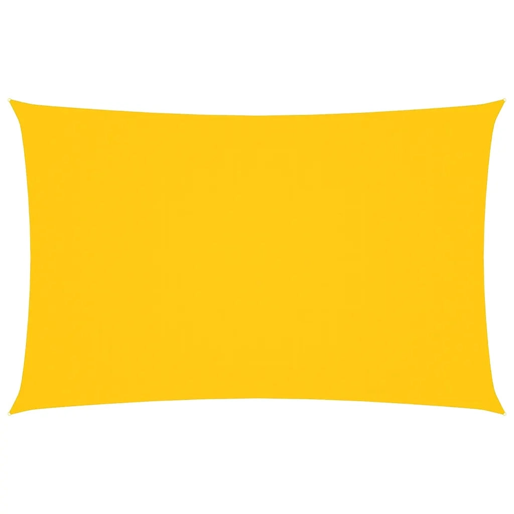 Parasole a Vela Oxford Rettangolare 2,5x5 m Giallo 135594