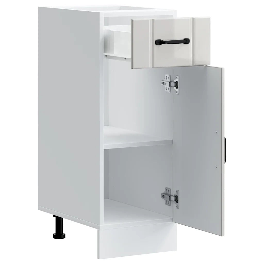 Base da Cucina Lucca Bianco Lucido in Legno Multistrato