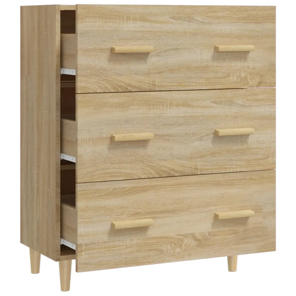 Credenza Rovere Sonoma 70x34x90 cm in Legno Multistrato 812153