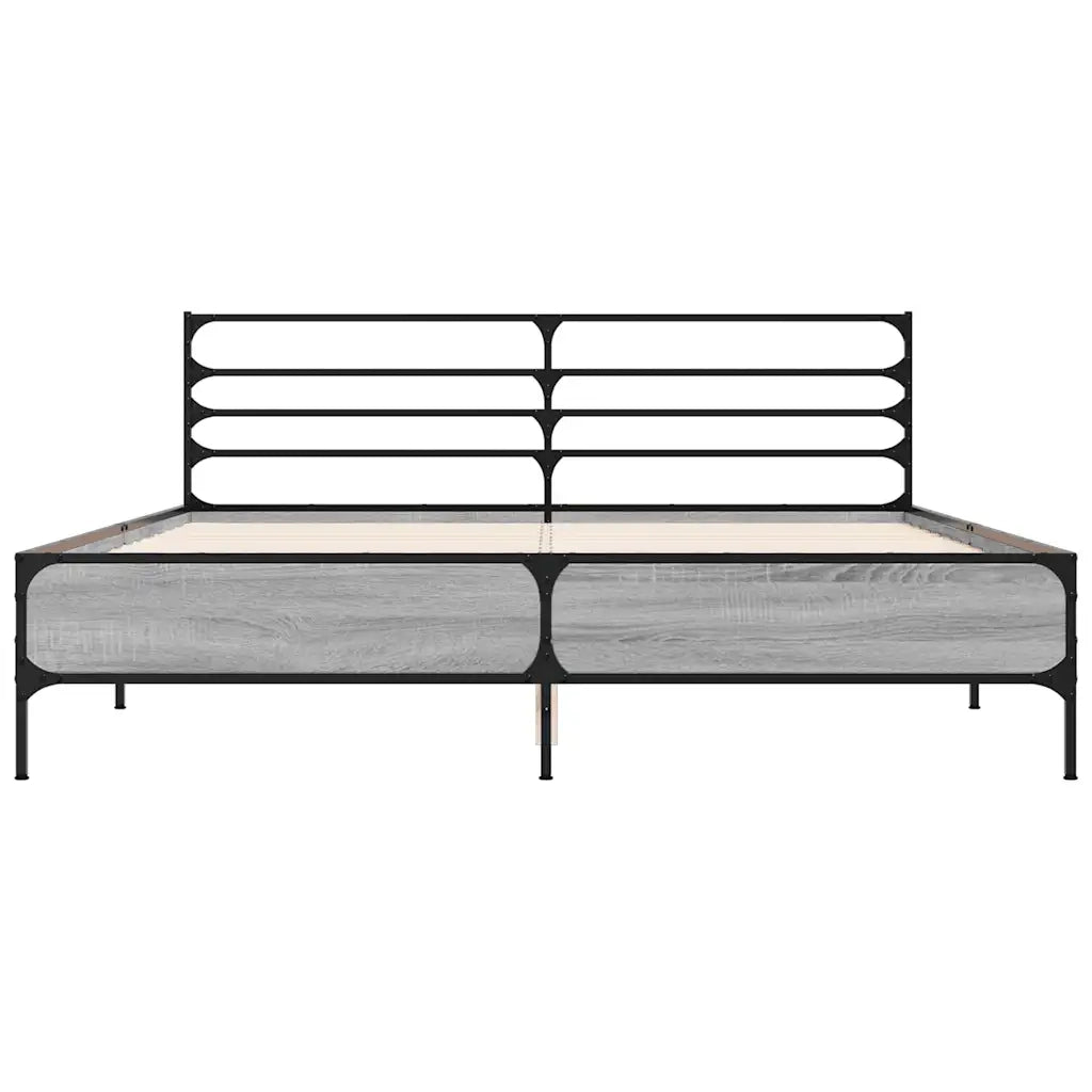 Giroletto Grigio Sonoma 150x200 cm in Legno Multistrato Metallo 3280050