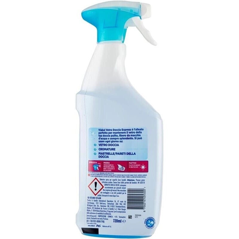 VIAKAL VETRO DOCCIA EXPRESS FIORI ELEGANTI 720 ML SENZA RISCIACQUO
