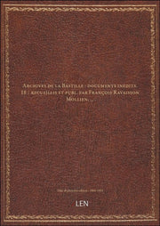 Documenti inediti di François Ravaisson Mollien - 18 - Raccolta