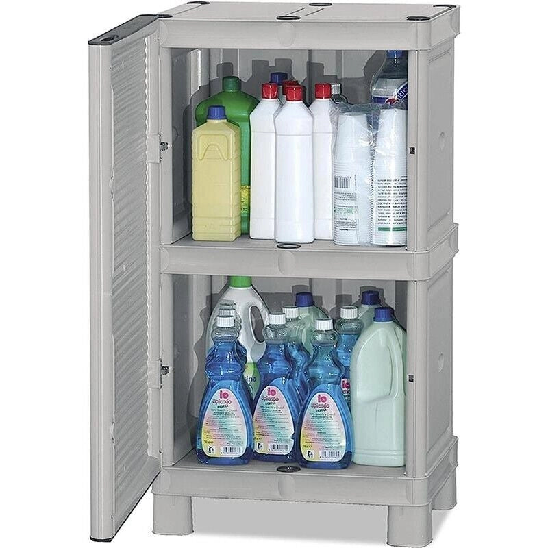ARMADIO CONCERT DI MEDIA ALTEZZA IN POLIPROPILENE 50 X 39 X 92 CM COLORE GRIGIO
