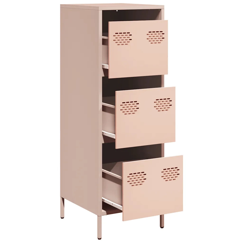 Credenza Rosa 39x35x103,5 cm in Acciaio