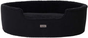 Mandino per cani con cuscino ribaltabile e copertura lavabile, mandino per cani con punti antiscivolo, 92x72 cm, letto per cani e gatti con imbottitura, nero