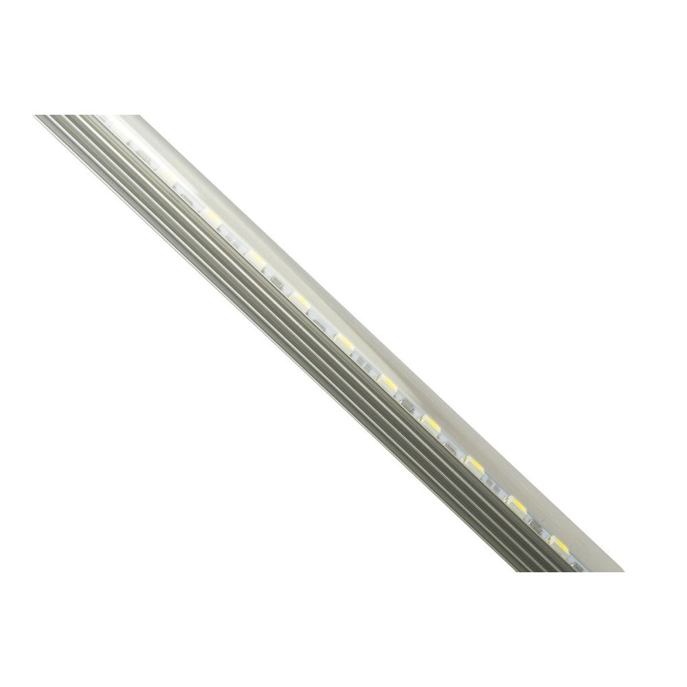 Trade Shop - Striscia Led Barra Rigida Profilo Alluminio Copertura Plexiglass 2mt M Metri - -bianco Freddo      -