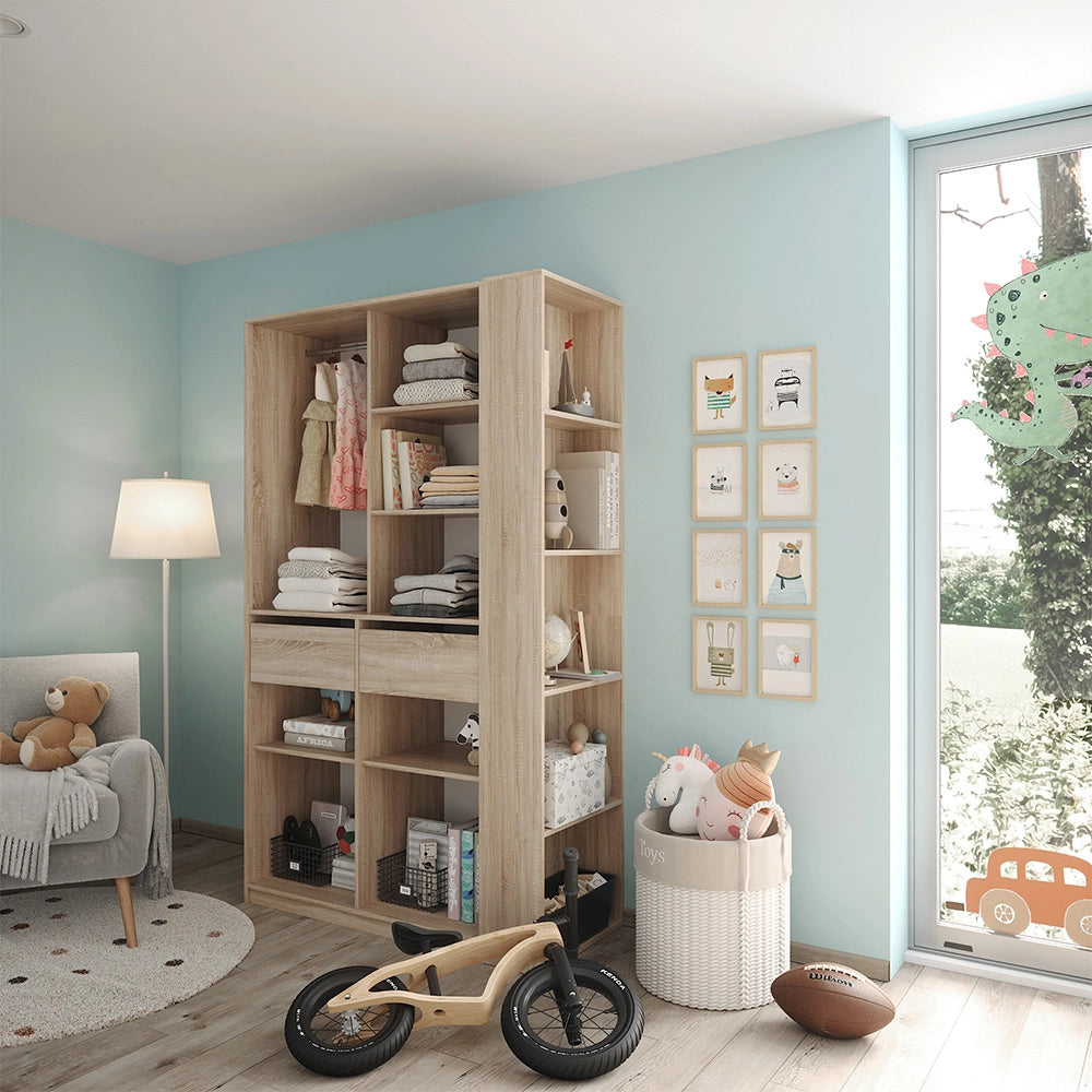 Armadio Elmo Sonoma 50 x 200 cm Set di 2 Vicco