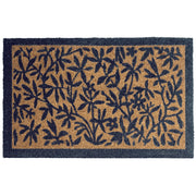 Zerbino in fibra di cocco naturale con fondo antiscivolo 50 x 80 cm Antiscivolo Decorativo Motivo foglie Zerbino di benvenuto